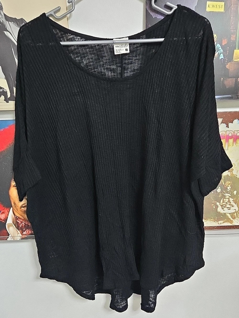 Bundle 5 Items For $25! Essentials By Full List Black Short Sleeve Tunic